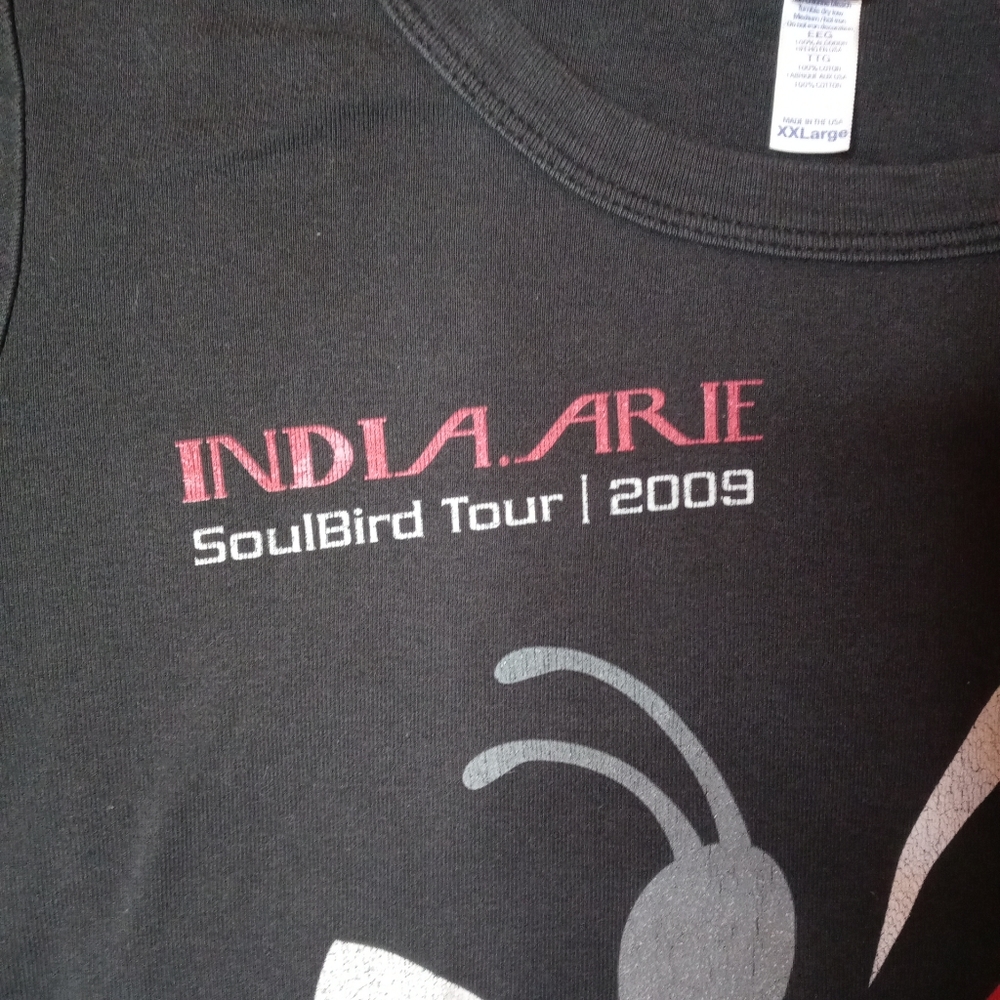 India Arie India.Arie Rare 2009 Tour T Shirt Womens Xxl Soulbird Black View 2
